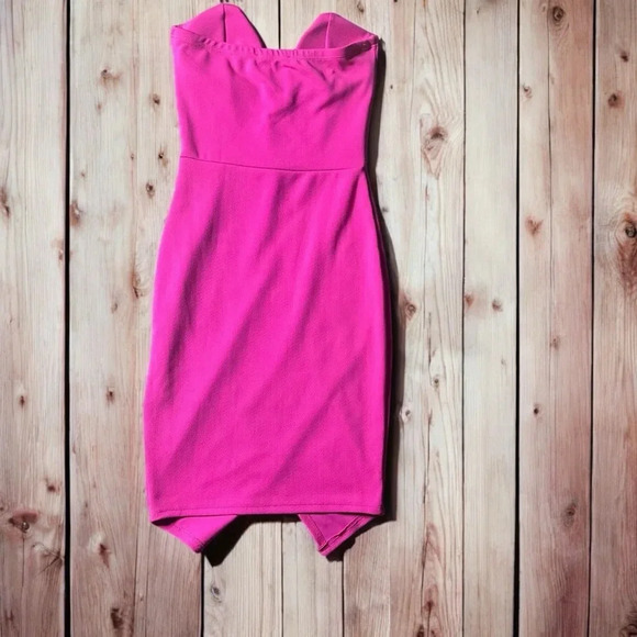 Hot Pink strapless body central dress NWT (B4) - Picture 5 of 8